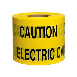 Underground Hazard Warning Tape Electric, 150mm / 6" x 365m